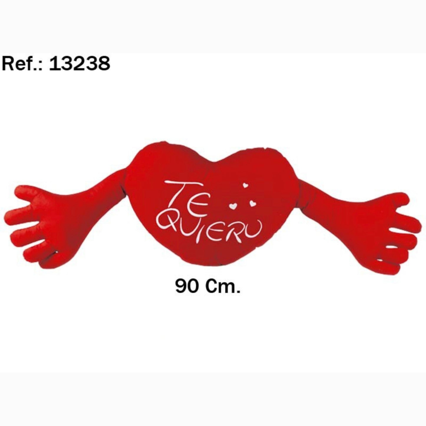 Corazon "TE QUIERO" con brazos 90cm