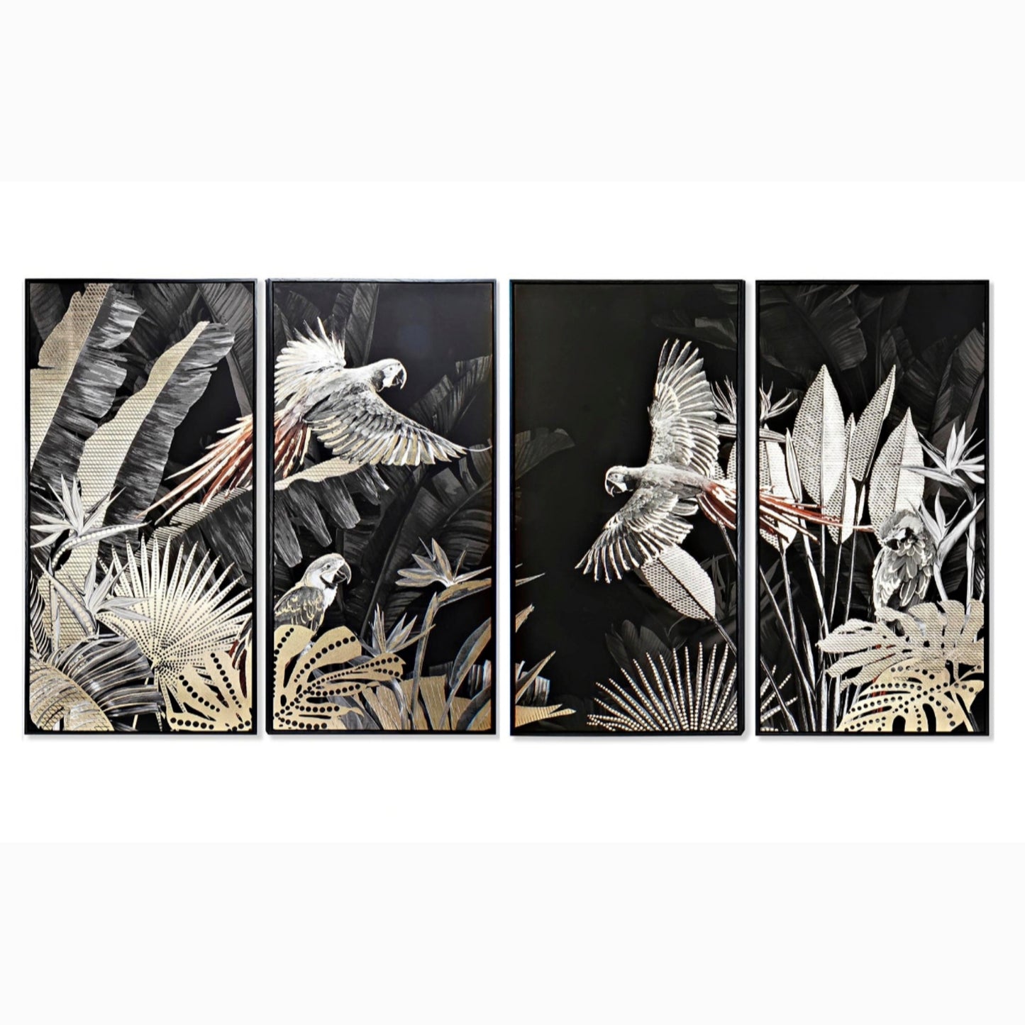 Cuadro set 4 ps lienzo 280*4*140cm tropical