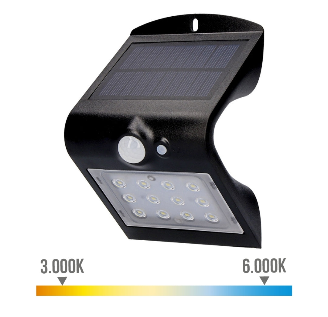 Aplique solar 1,5w 220ml recargable