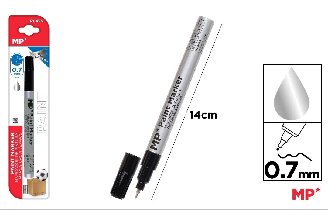 Marcador de pintura oro punta fina 0.7mm ( + colores )