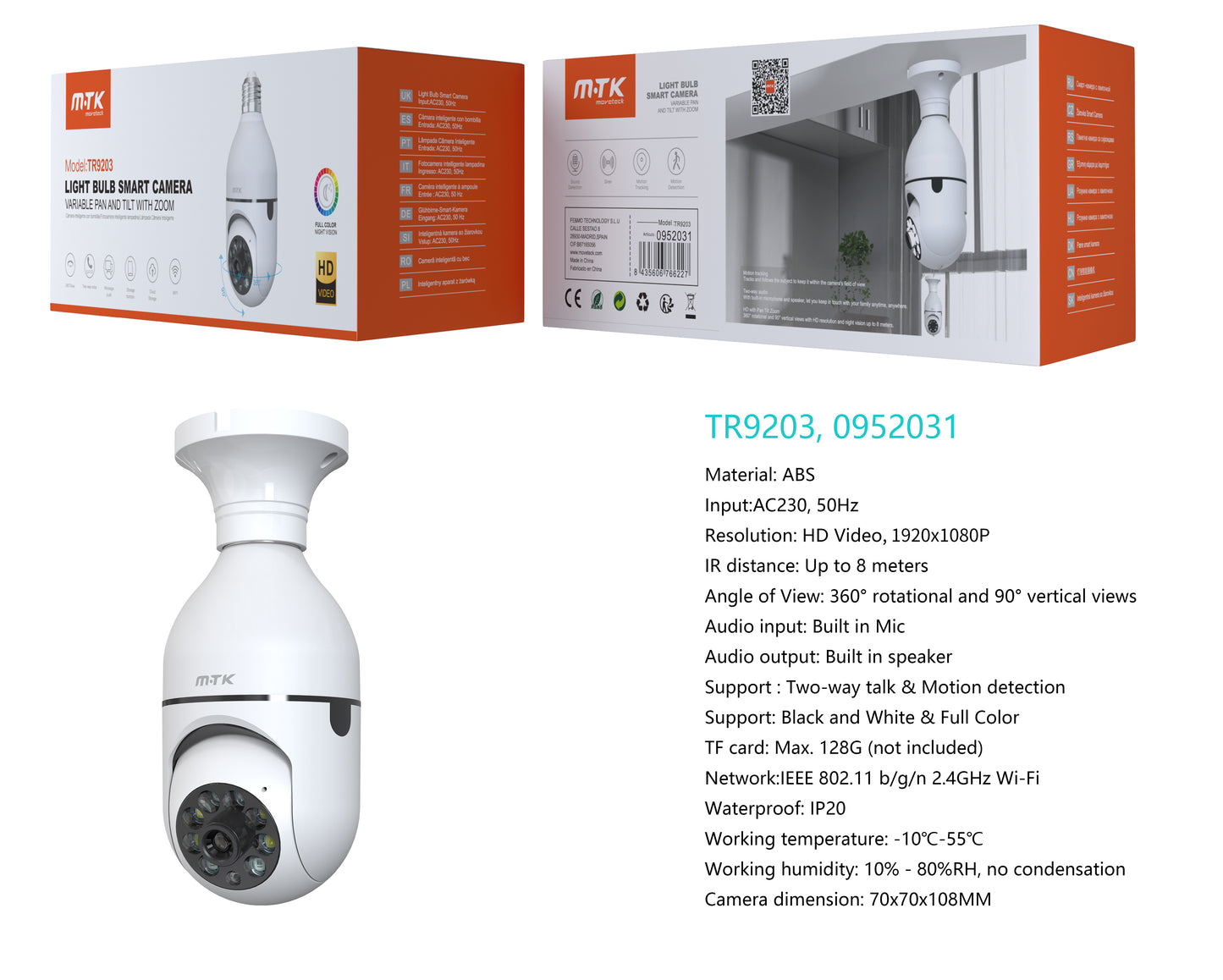Camara Vigilancia PTZ inteligente