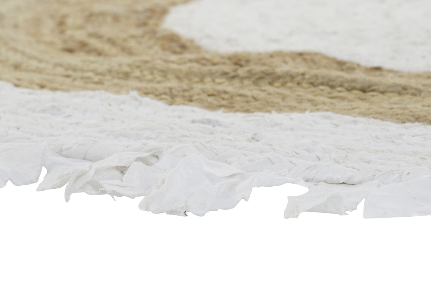 Alfombra algodon yute 140*140*1cm 2100gsm flecos