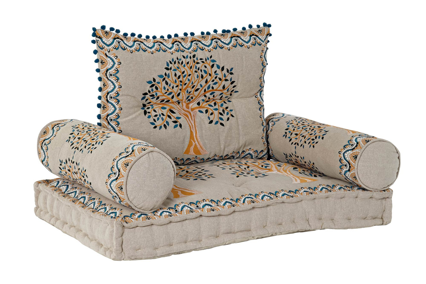 Sillon set 4 88*53*55 arbol desgastado