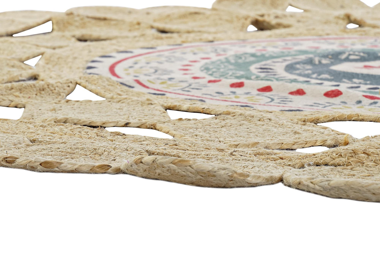 Alfombra yute algodon 150*150cm 2000gsm