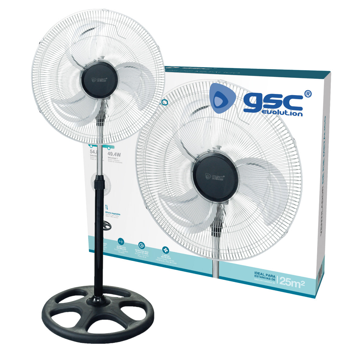 Ventilador metálico de pie Sandi Ø50cm 70W