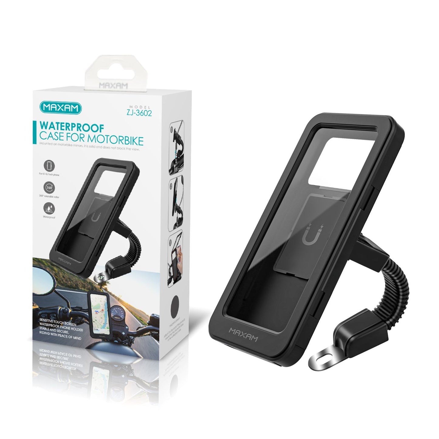 Soporte del móvil impermeable motocibleta