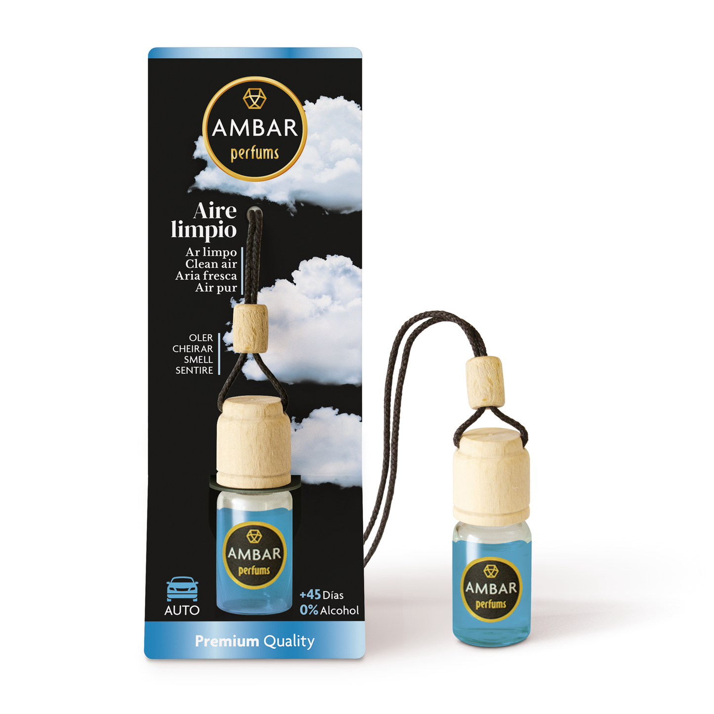 Ambientador Coche Aire Limpio 6,5 ml Ambar