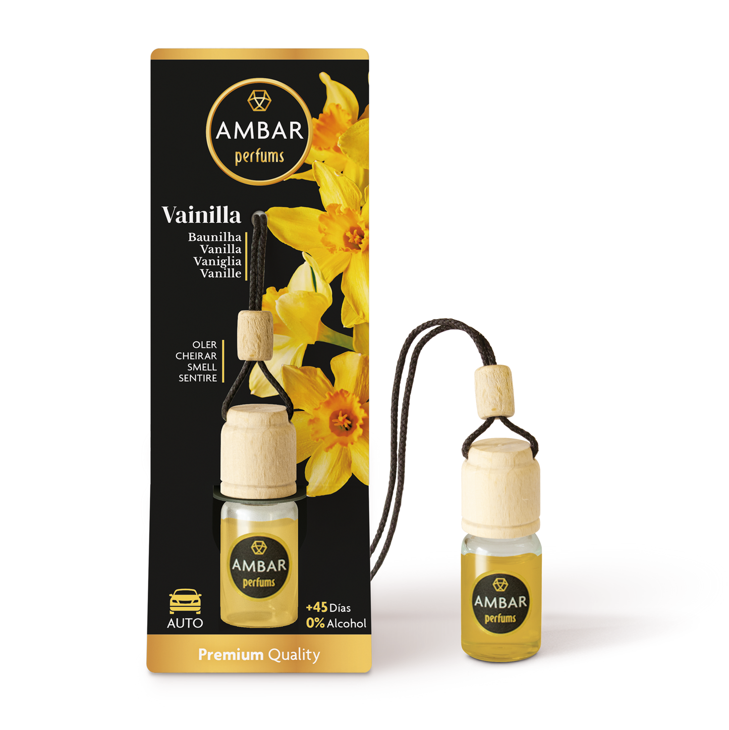 Ambientador Coche Vainilla 6,5 ml Ambar