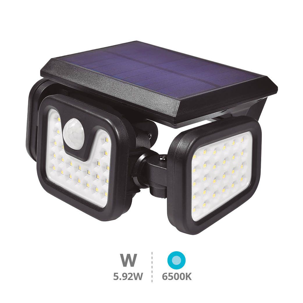 Aplique solar LED orientable