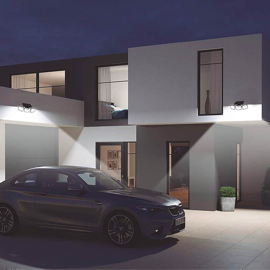 Aplique solar LED orientable