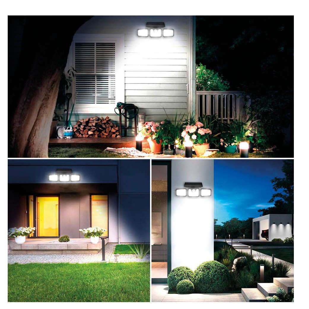 Aplique solar LED orientable