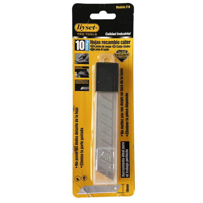 Recambio de cutter 10u 18mm