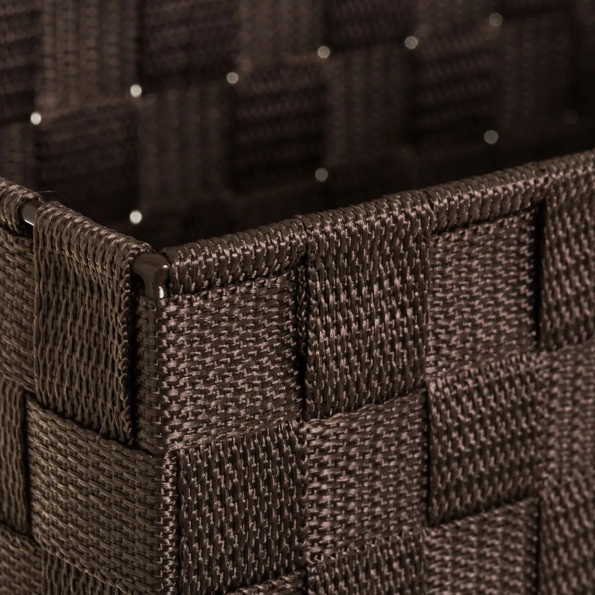 Organizador colgante 3 cestas 25*15*72cm marron