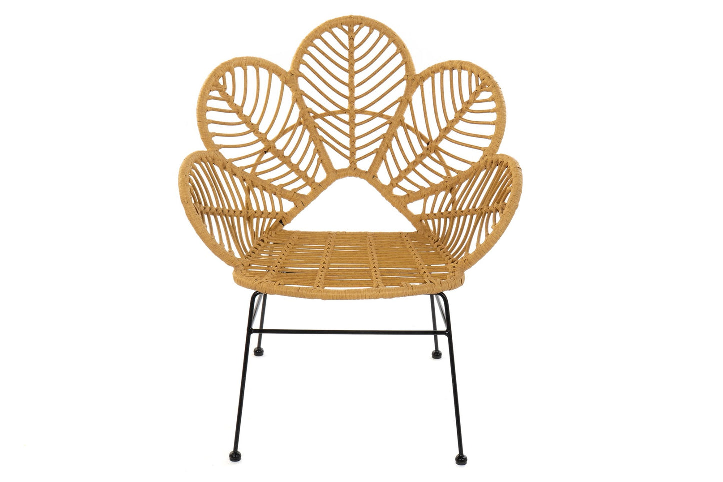 Silla ratan sintetico metal 76*67*86cm