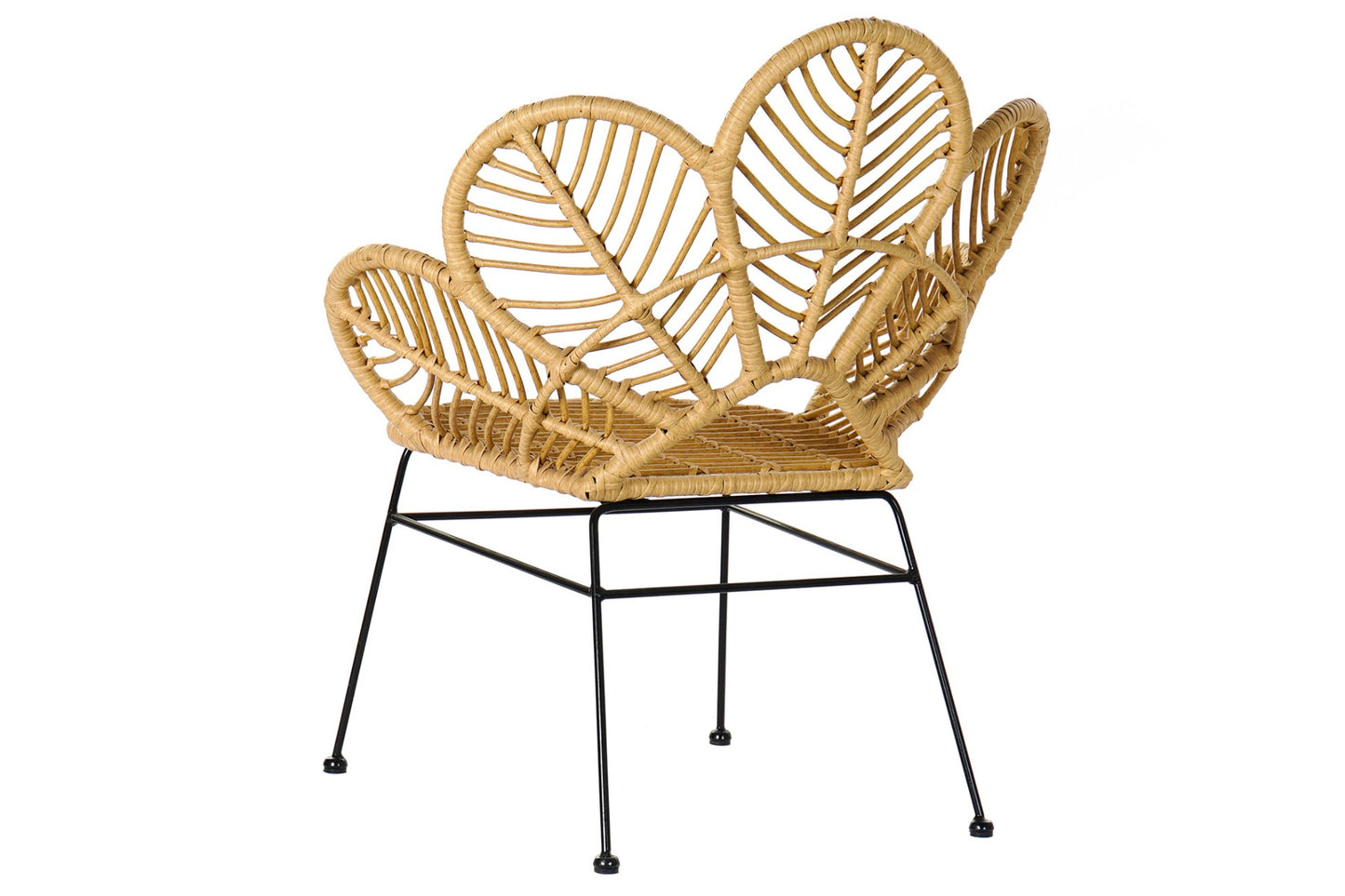 Silla ratan sintetico metal 76*67*86cm
