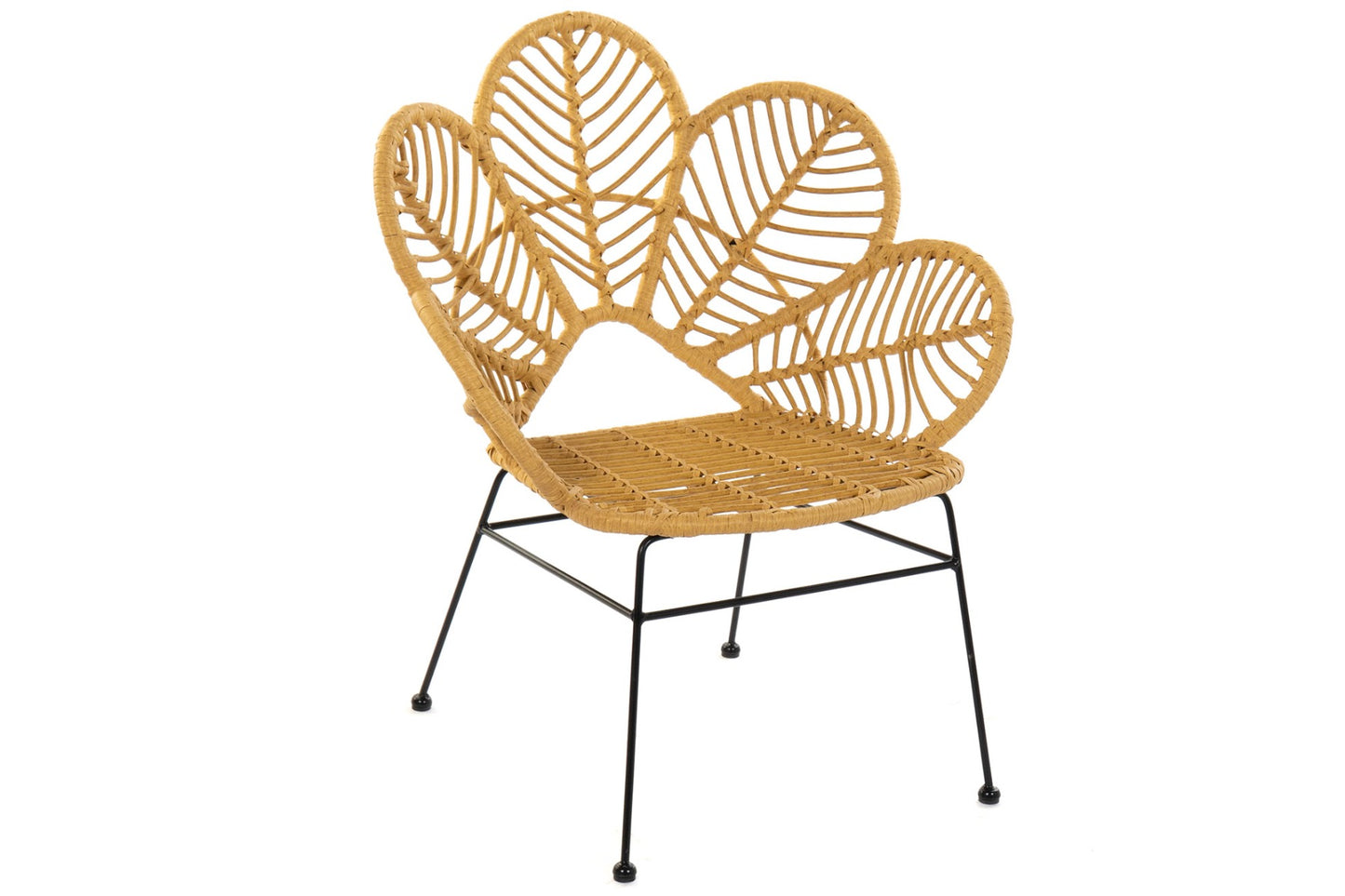 Silla ratan sintetico metal 76*67*86cm