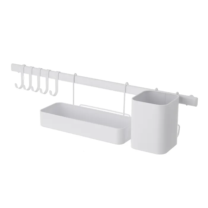 ORGANIZADOR COCINA PARED METAL BLANCO 60 CM