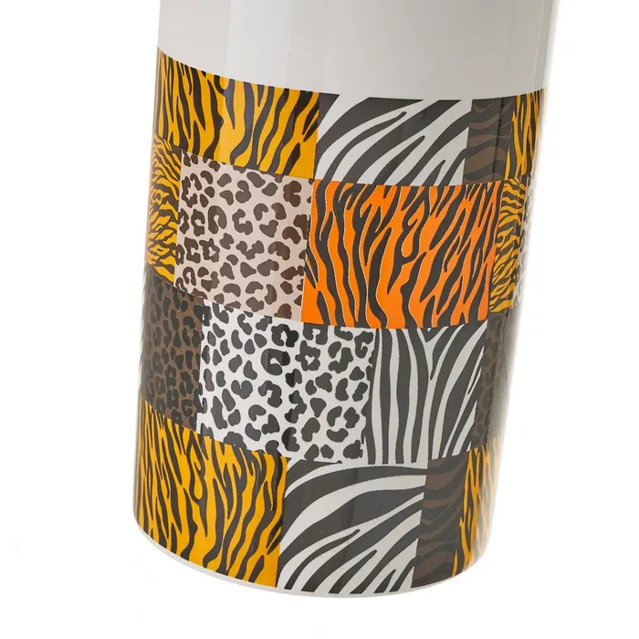 ESCOBILLERO ANIMAL PRINT CERÁMICA 10 X 10 X 32 CM