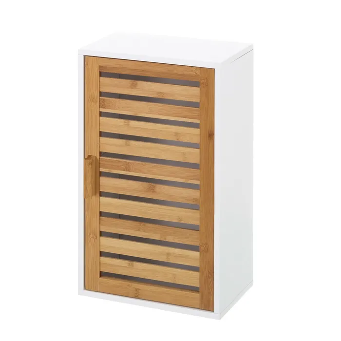 MUEBLE PARED 1 PUERTA BAMBÚ-MDF 30 X 18,50 X 53 CM