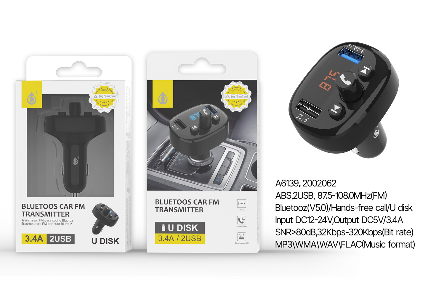 TRASMETTITORE FM BLUETOOTH ONEPLUS