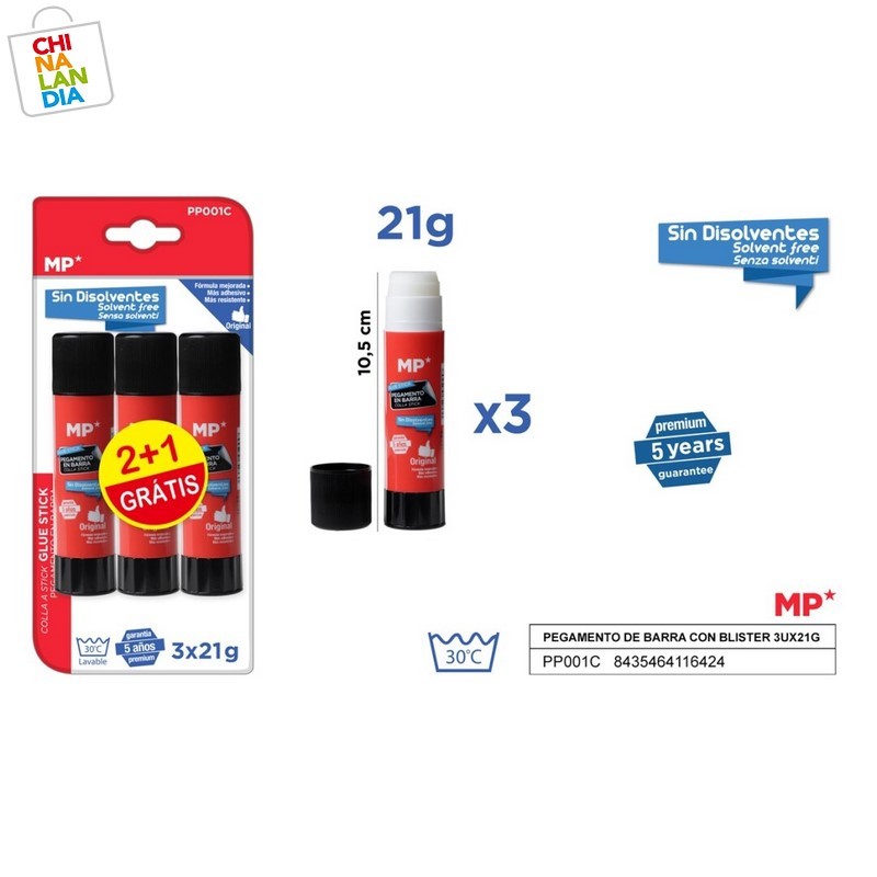 PEGAMENTO DE BARRA CON BLISTER 3UX21G