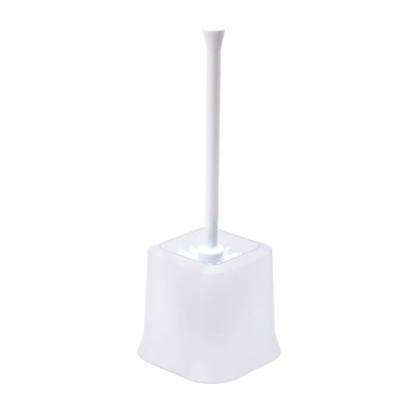 Escobillero de Baño cuadrado plastico blanco