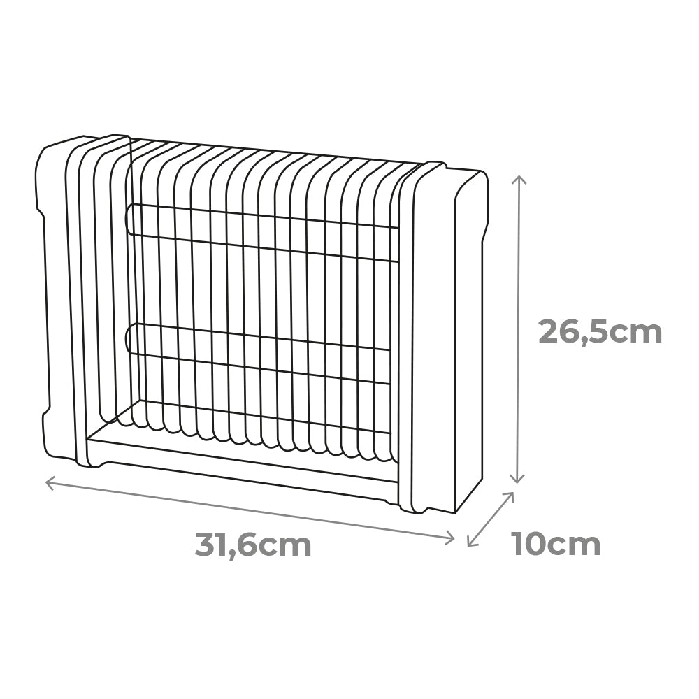 DISINSETTI ELETTRONICO PROFESSIONALE 2x6W 31.6x10x26.5cm 340° COLORE NERO EDM