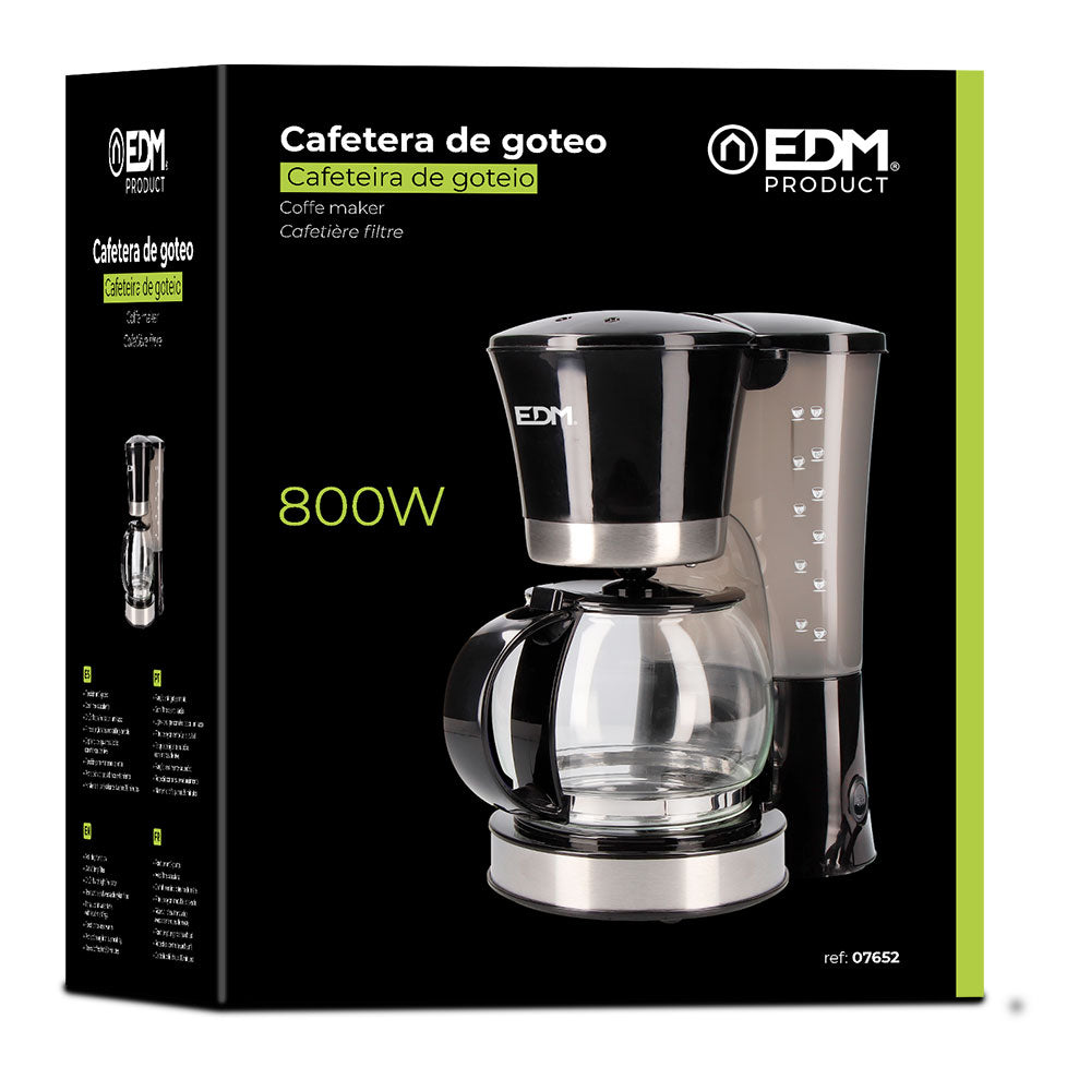 Cafetera de goteo 12 tazas 800w