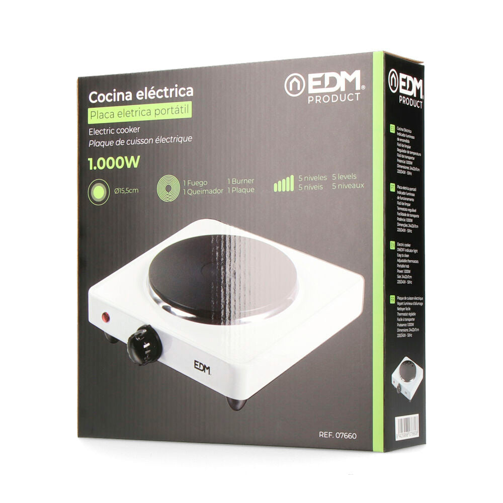 Cocina electrica 1 fuego 1000w