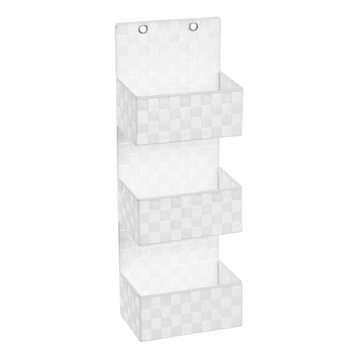 Organizador colgante 3 cestas 25*15*72cm blanco