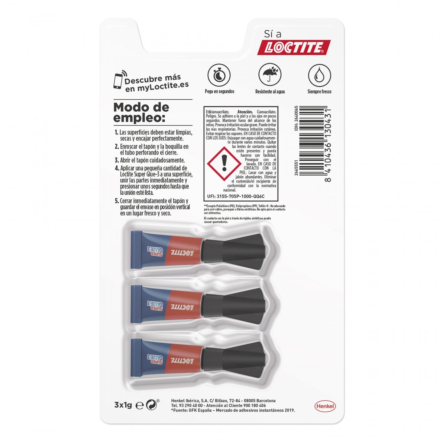 Loctite Super Colla-3 Minitrio 3x1gr