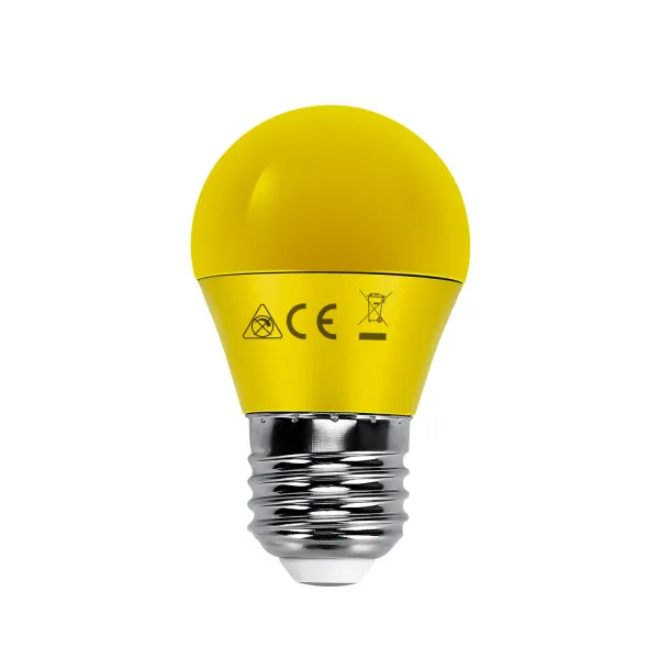 LED G45 amarilla E27 5W