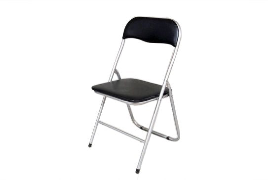 Silla Metal Plegable Negro