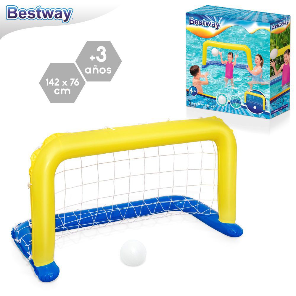 JUEGO WATER POLO PISCINA 137 X 66 CM INCLUYE PELOTA - CAJA IMPRESA