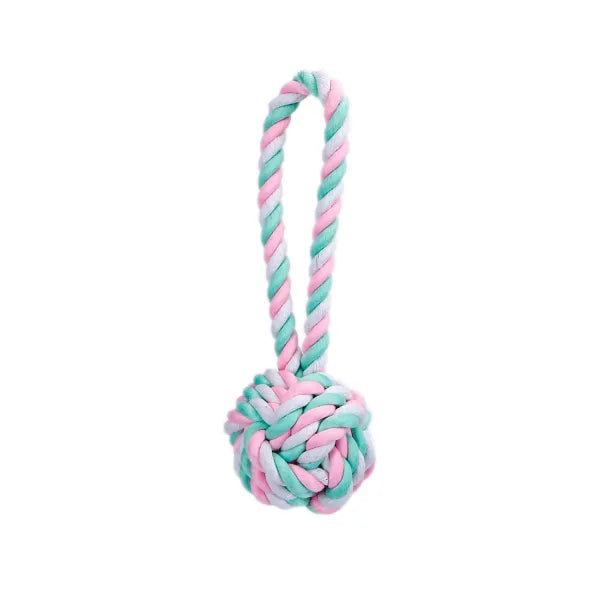 Juguete cuerda de algodón 21cm ( el color es aleatorio )
