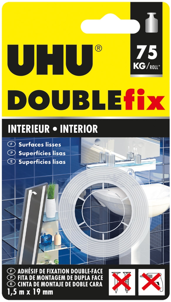 UHU Doublefix interno 75 kg/rotolo