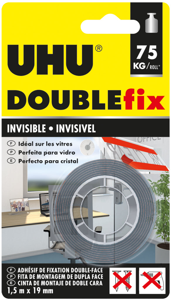 UHU Doublefix invisibile 75 kg/rotolo