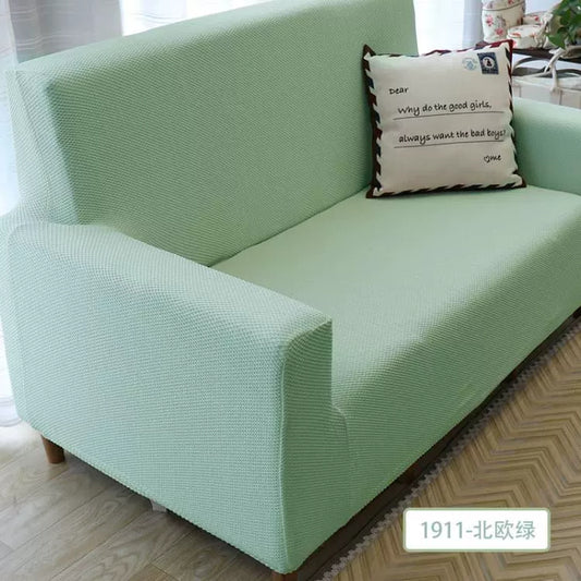 Funda sofá elástica y ajustable verde menta