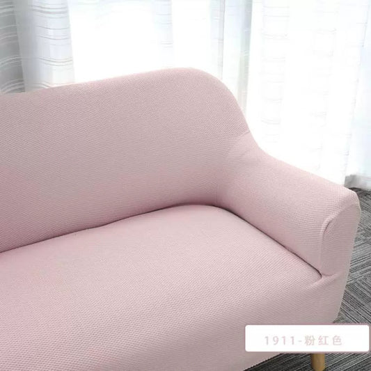 Funda sofá elástica y ajustable rosa