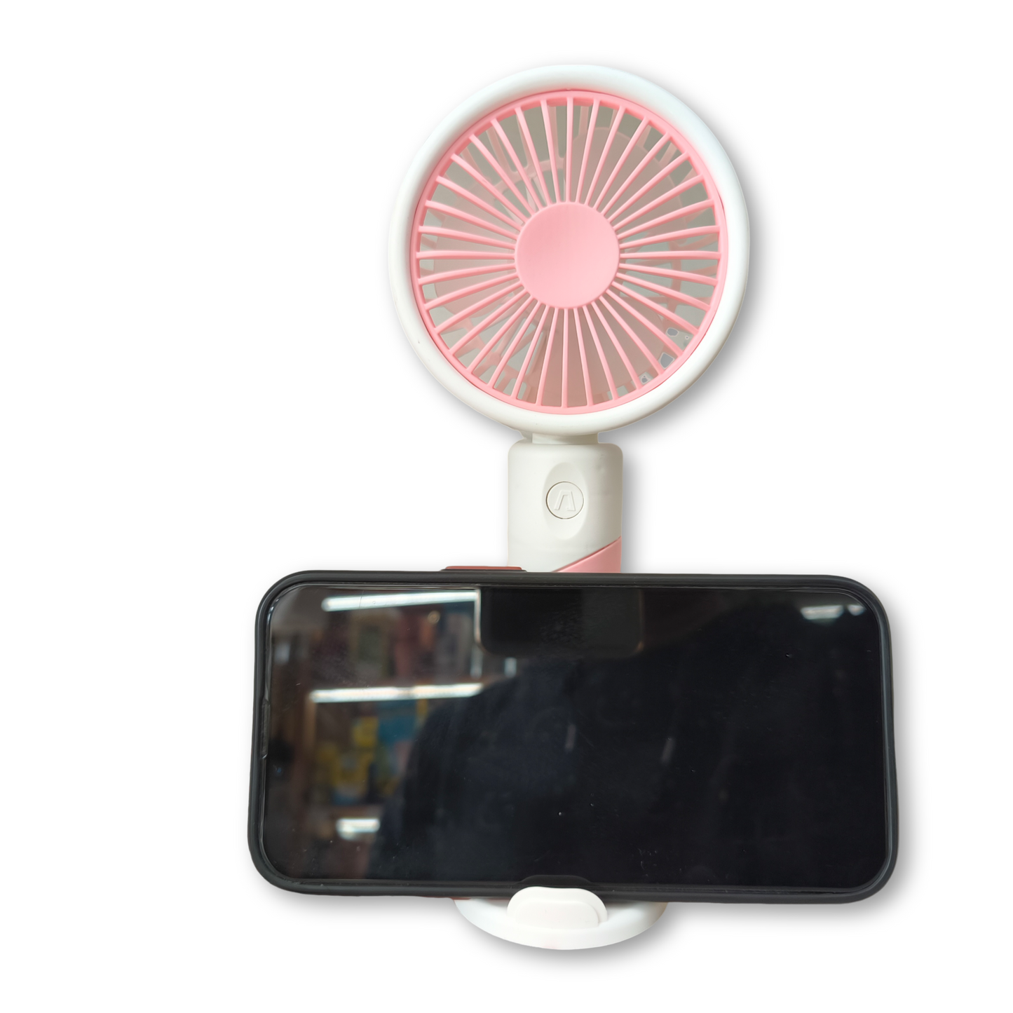 Mini ventilador mano y soporte de movil