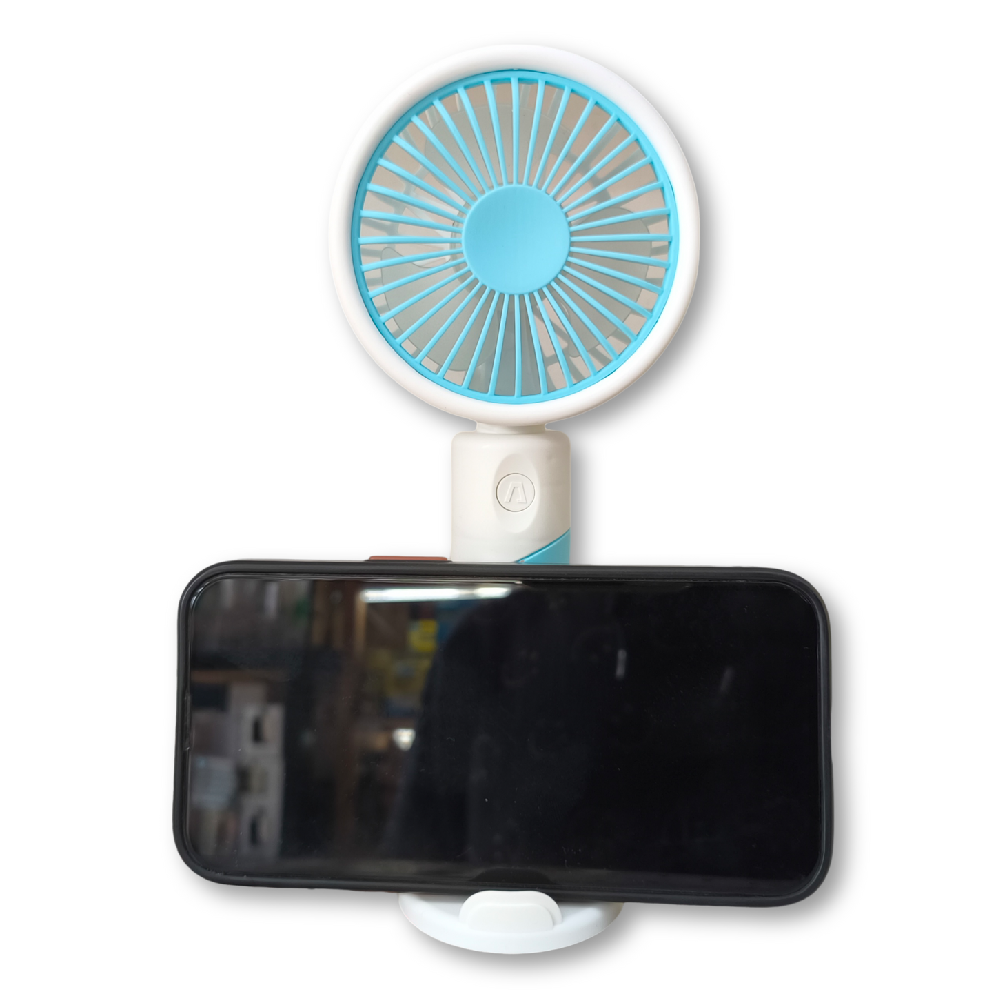 Mini ventilador mano y soporte de movil