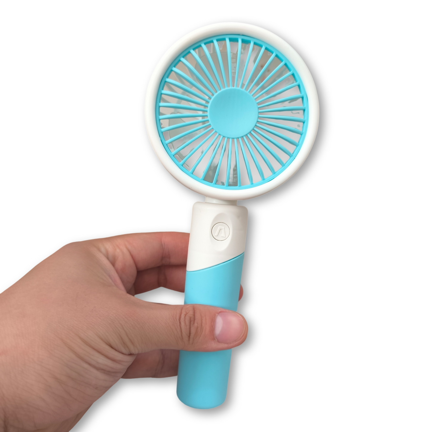 Mini ventilador mano y soporte de movil