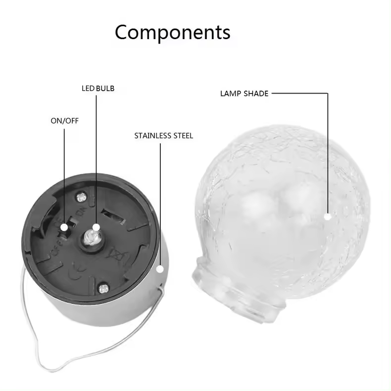 Bombilla colgante solar