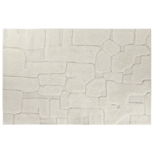 Alfombra lana algodón 300x200x1 2800 gsm relieve