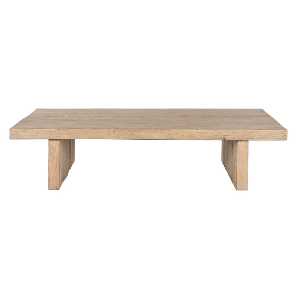 Mesa centro olmo macizo 170x100x40 cm natural