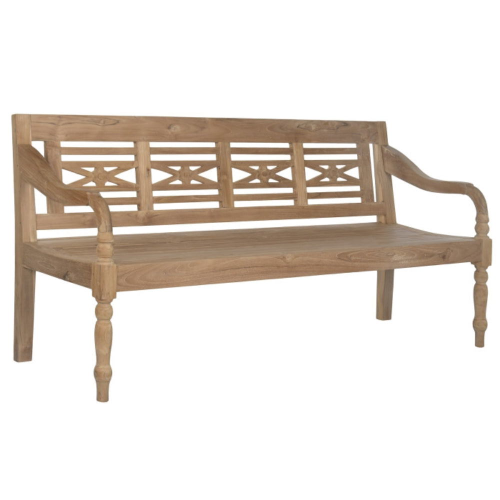 Banco de Madera Maciza 190x55x90 cm – 4 Plazas – Colección SEA SIDE