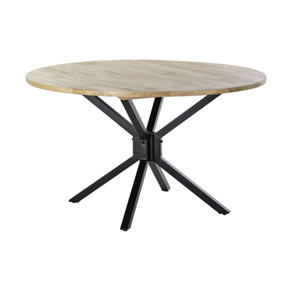 Mesa redonda comedor mango metal 127x127x75