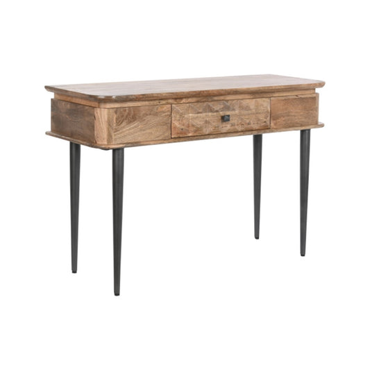 Consola mango metal 116x40x77 natural