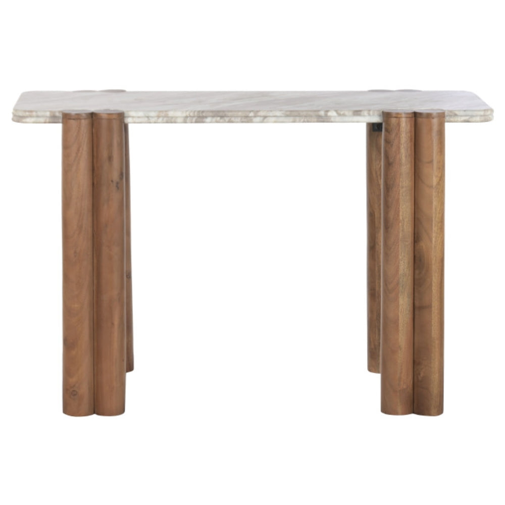 Consola TORONTO Mármol y Mango 120x45x75 cm – Moderno y Desmontable