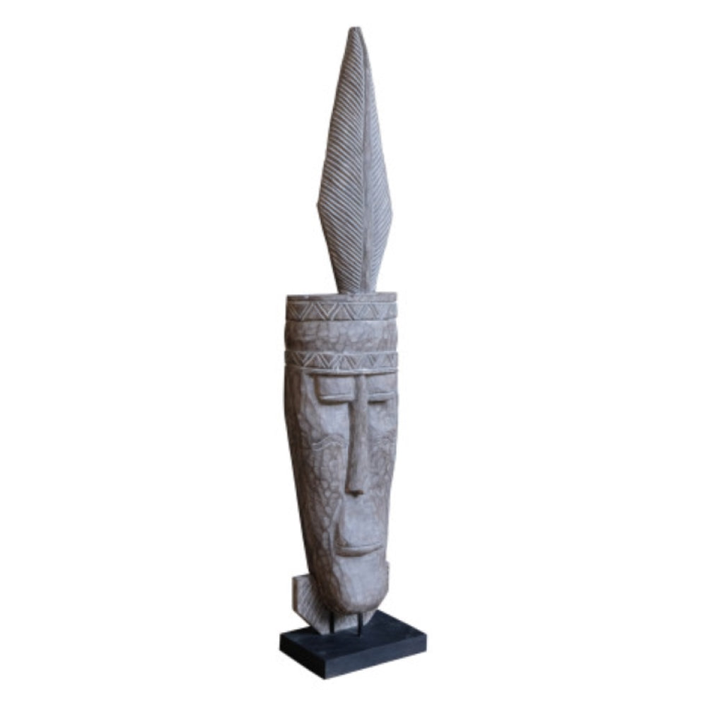Figura Máscara Tribal Suar y Hierro 200 cm